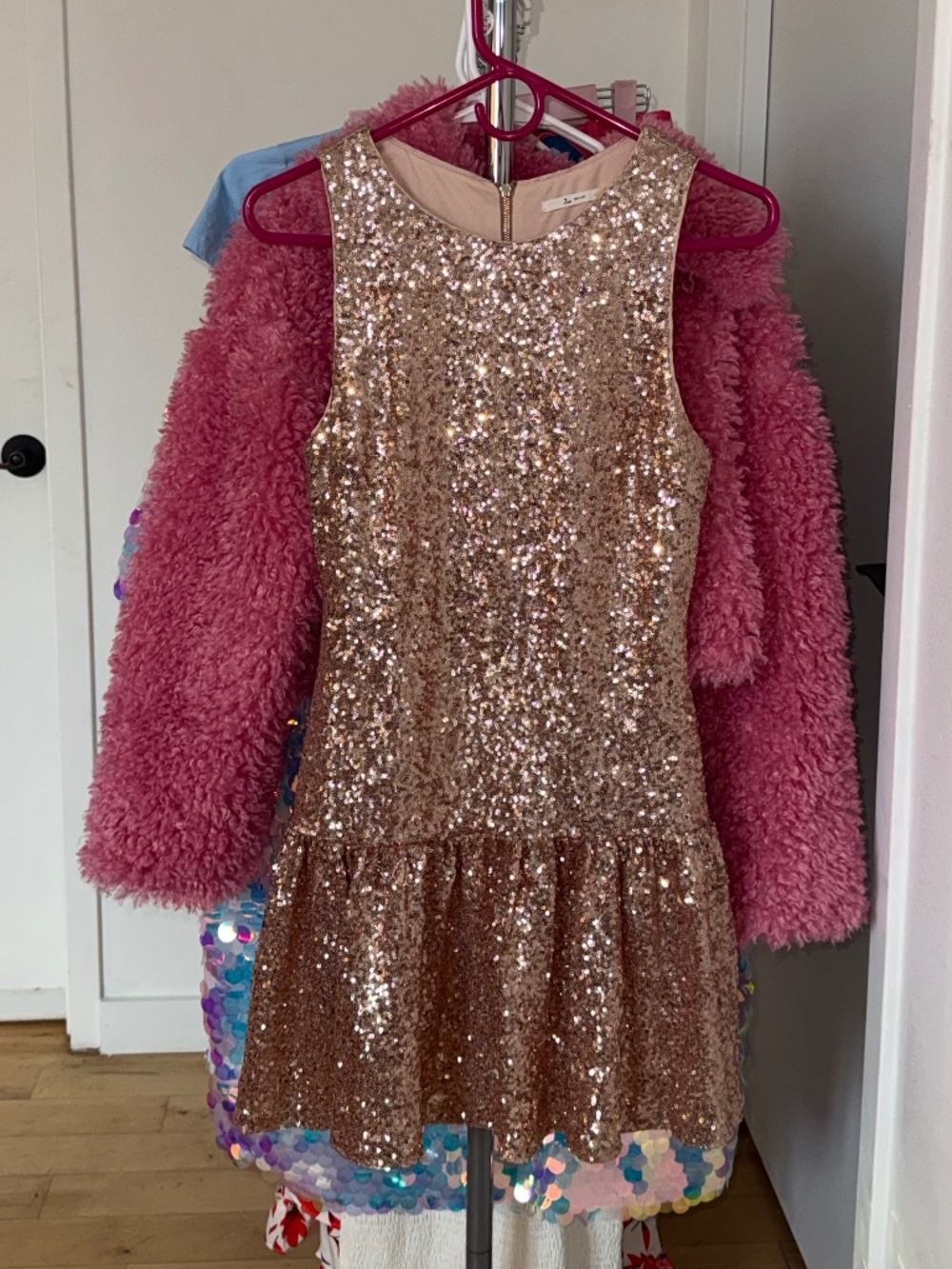 Gold Sequin Dress